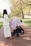 4 Layer Muslin Nursing Cover and Stroller Cover 90X110 Cm, Lilac 4 Layer 100% Cotton with Tassels - 2