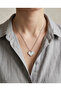 Pixel Heart Silver Women's Necklace 40+5 cm Extension - a Quality Steel - Does Not Tarnish - 3