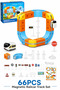 Versatile Magnetic Rail Car Track Set 66PCS with USB Charging, Multi-Shape Assembly & Engineering Skills - 4
