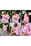 Oversize Keten Gömlek Pembe - 6
