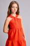 100% Linen Sleeveless Red Dress for Girls H3768A826Hs - 3