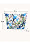 Women's Beach Bag with Zipper, Lined Pocket, Beach Picture Drawing Pattern, Soft Rope Handle - 3