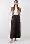 Bdart Metallic Textured High Waist Ruffle Detailed Maxi Skirt - 6