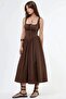 Busem Buttoned Square Neck Midi Dress - 7