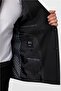 Black Slim Pointed Collar Side Pocket 6 Drop Suit - 5