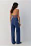 2 Pieces Comfortable Fit High Waist Wide-Leg Viscose Mix Women's Trousers - 5