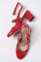Inessa Red Color Open Back Women's Heeled Shoes - 7