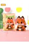 195 Pieces Fox Model Character Figure 3D Building Toys Micro Block Animal Collection Series - 2