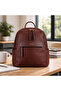 Brown Soft-Textured Leather-Look Women Backpack |   Brown Mt1571 - 4