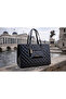 Black Quilted Patterned Women Shoulder Bag |   Black Mt1525 - 2