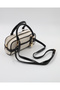 Women's Luna Model Lock Detailed Hand & Shoulder Bag with Gold Accessories - 3