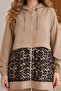 Chained Leopard Patterned Suit Mink 4748 - 2