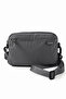Unisex 4-Compartment Parachute Fabric Adjustable Crossbody Bag Si-6012 Dark Gray