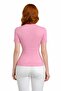 Crew Neck Ribbed Short Sleeve Knitwear Blouse - 2