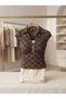 Stone Detailed Slim Fit Women's V-Neck T-Shirt - 2