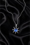 Unisex Blue Detailed Necklace - 2