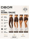 Bitter Brown High Waist Gathering Premium Diving Fabric Chocolate Scuba Mini Flared Shorts Skirt - 3