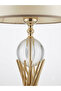Misbah Series Gold Twisted Lampshade – Beige Hat with Crystal Glass - 4
