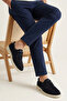 , Men's Genuine Leather Casual Shoes 1611025Z20102 Navy Blue - 2