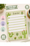 Cactus Themed to Do List Planner Notepad A5 Size 50 Sheets Daily to Do List Notebook