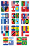 American & Oceanic Countries Large Flag Sticker Set 44 Countries 8.4X6 cm Sticker School Project Label - 4