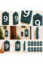 Tulip Patterned Ceramic Door Number 0-9 |   Outdoor Durable - 5