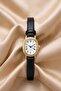 Women's Oval Leather Strap Minimal Vintage New Season Gold Sleeve