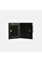 Women's Black Leather Wallet with Chain Detail - 5