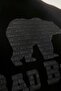 سويت شيرت رجالي أسود برقبة دائرية وشعار - 4
