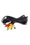 Powermaster Pm-2187 Black 3 Rca + 3 Rca Thick 10 Meter Audio Video Transfer Cable - 3