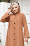 Ahsen غطاء بأزرار TSD231206 تان - 3