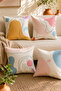 Double Sided Printed Quiet Patterned 4-Piece Combination Suede Throw Pillow Case - 5