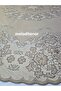 Washable Ironable Elegant Draped Floral Embroidery Lace Large Round Pvc Oilcloth Tablecloth - 4