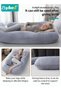 Pregnancy Pillow + Maternity Belt Set, Maternity Pillows with Removable Crystal Velvet Cover, U-Shape Full Body Pillow for Sleeping, Body Pillows for Adults With Adjustable Belly Bands and Supports - 5