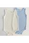 Colorful Large Size Children's Snap-On Bodysuit Underwear Set Cotton Ribbed Texture Soft Age - 3