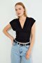 Drapeli V-Neck Tie-Down Blouse - 7