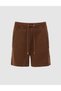 Brown Relaxed Fit Knitted Shorts 50328814-Vr029 - 7