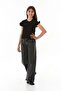 Ribbed Front Ruffled Lycra Girl's Bodysuit - 6
