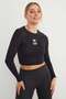 Teddy Bear Embroidered Crop Bodysuit - 2