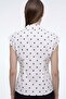 Polka Dot Sleeveless Buttoned Women's Shirt - 3