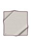 100% Twill Silk Geometric Patterned Black - Cream Colored 90X90 Scarf Sewing Shape: Hand Sewing - 8