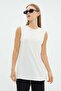 Basic Crew Neck Sleeveless Tunic - 4