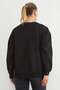 3 Thread Bow Embroidered Oversize Sweatshirt - 7