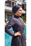Full Coverage Feeling Beachwear Swim Hijab Swimsuit with Bonnet and Bag Gift, Adjustable Waist with Elastic - 3