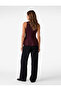 Slim Fit Crew Neck Sleeveless Peplum Blouse - 3
