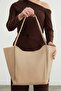 Faux Leather Zippered Shoulder Bag