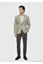 Light Green Patterned Shirt Shoulder Slim Fit Cotton Blend Jacket - 4
