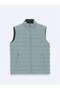 Dark Mint Regular Fit Mock Neck Casual Woven Sports Vest - 8
