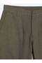 Khaki Woven Relaxed Fit Casual Cotton Blend Trousers - 7