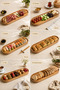 Wooden Long Rectangular Presentation Plate - Kayık Cheese and Fruit Presentation Tray - Organizer - Solid Beech (45cm) - 6